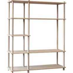Woud Elevate shelving system 7, oak