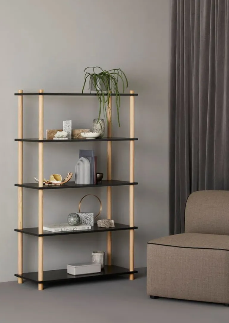 Woud Elevate shelving system 6, black