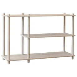 Woud Elevate shelving system 3, oak