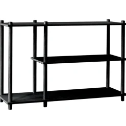 Woud Elevate shelving system 3, black