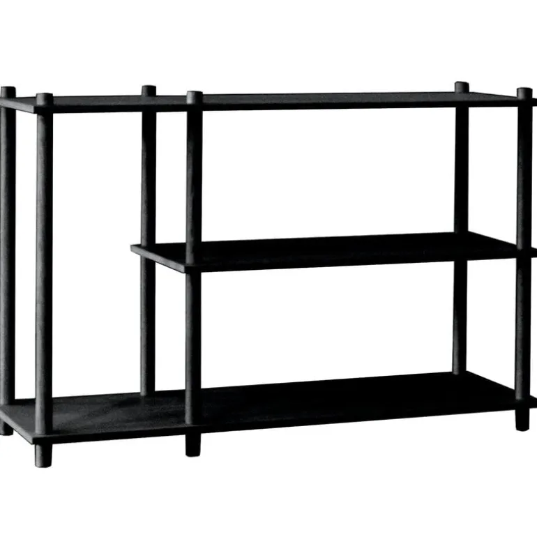 Woud Elevate shelving system 3, black