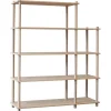 Woud Elevate shelving system 4, oak