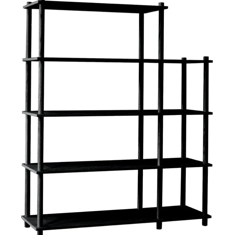 Woud Elevate shelving system 4, black