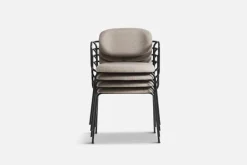 Woud Frame chair, black - beige Davis Sawana 17