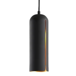 Woud Gap pendant, long, black