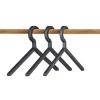 Woud Illusion hanger, set of 3, black