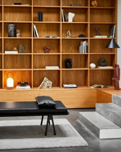 Woud Level cushion for daybed,  black leather Envy