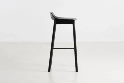 Woud Mono bar stool 75 cm, black