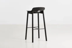 Woud Mono bar stool 75 cm, black