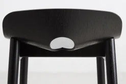Woud Mono bar stool 75 cm, black