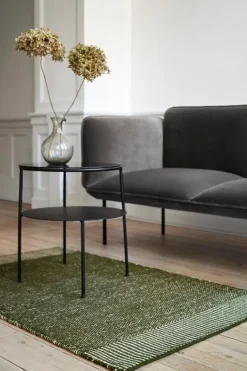 Woud Rombo rug, 90 x 140 cm, green