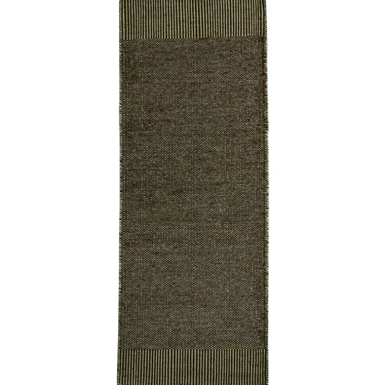 Woud Rombo rug, 75 x 200 cm, green
