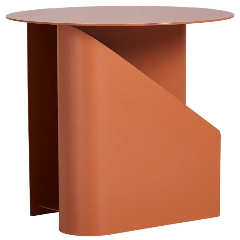 Woud Sentrum side table, burned orange