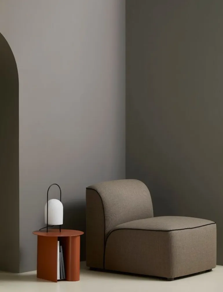 Woud Sentrum side table, burned orange