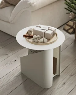 Woud Sentrum side table, warm grey