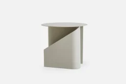 Woud Sentrum side table, warm grey