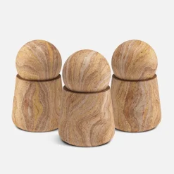 Woud Serene jar, tall, rainbow sandstone