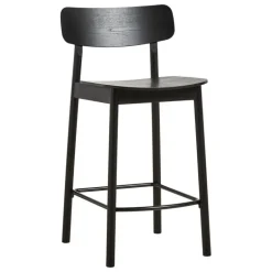 Woud Soma counter chair, 65 cm, black painted ash
