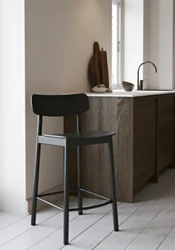 Woud Soma counter chair, 65 cm, black painted ash