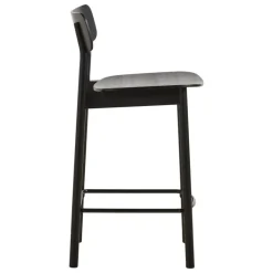 Woud Soma counter chair, 65 cm, black painted ash