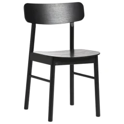 Woud Soma dining chair, black painted ash