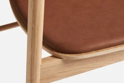 Woud Soma dining chair, oiled oak - cognac leather