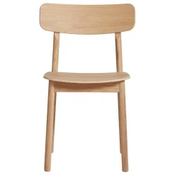 Woud Soma dining chair, white pigmented oak