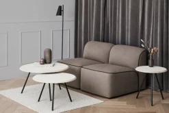 Woud Soround coffee table, 60 cm, beige nano laminate