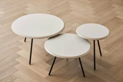 Woud Soround coffee table, 60 cm, beige nano laminate