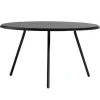 Woud Soround coffee table, 75 cm, h. 40,5 cm, black painted ash