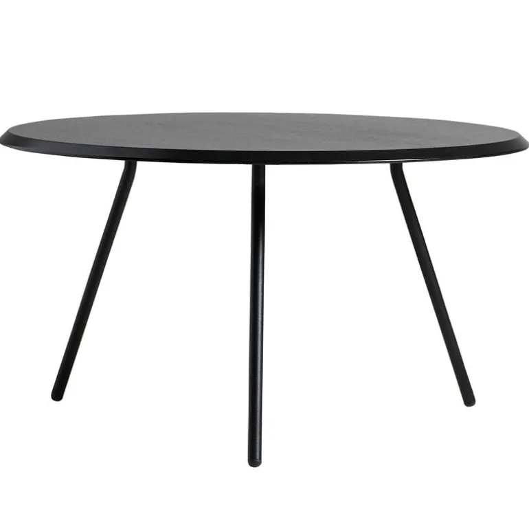 Woud Soround coffee table, 75 cm, h. 40,5 cm, black painted ash