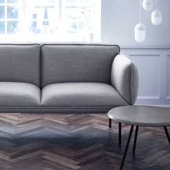 Woud Soround coffee table, 60 cm, concrete top