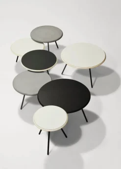 Woud Soround coffee table, 60 cm, concrete top