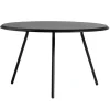 Woud Soround coffee table, 75 cm, h. 44,5 cm, black painted ash