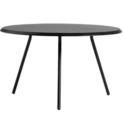 Woud Soround coffee table, 75 cm, h. 44,5 cm, black painted ash