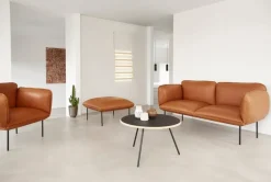 Woud Soround coffee table, 75 cm, charcoal black nano laminate