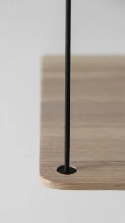 Woud Stedge add-on shelf 60 cm, white pigmented lacquered oak