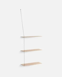Woud Stedge add-on shelf 60 cm, white pigmented lacquered oak