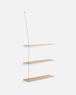 Woud Stedge add-on shelf 80 cm, white pigmented lacquered oak
