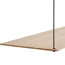 Woud Stedge add-on shelf 80 cm, white pigmented lacquered oak