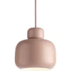 Woud Stone pendant, small, dusty rose