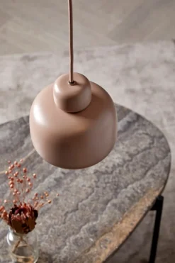 Woud Stone pendant, small, dusty rose