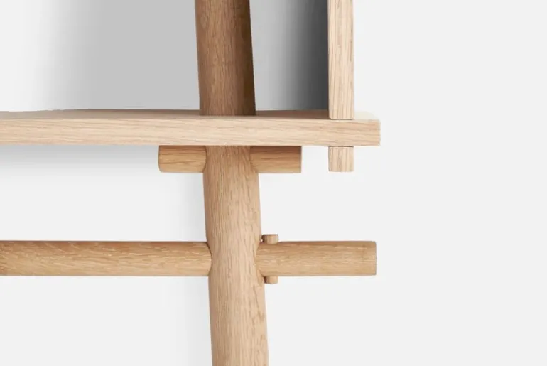 Woud Töjbox coat rack, large, oak