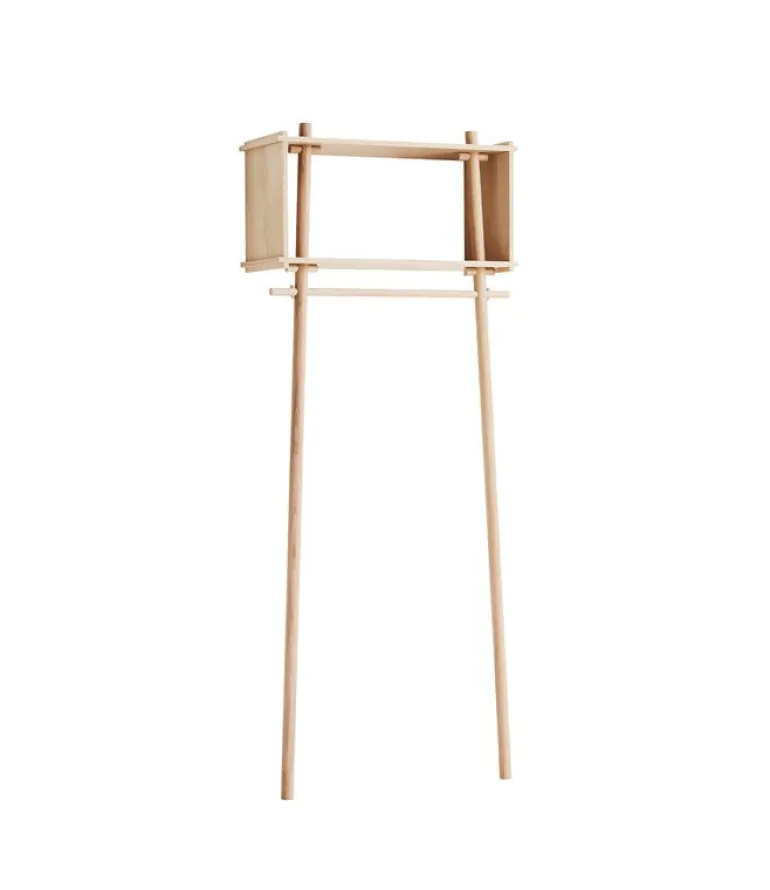 Woud Töjbox coat rack, small, oak