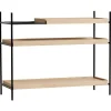 Woud Tray shelf, low, oak