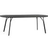 Woud Tree dining table, 220 x 90 cm, black