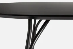Woud Tree dining table, round 90 cm, black