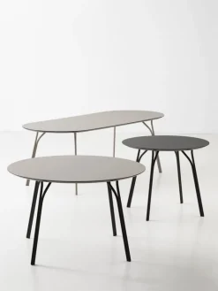 Woud Tree dining table, round 90 cm, black