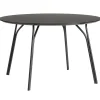 Woud Tree dining table, round 120 cm, black