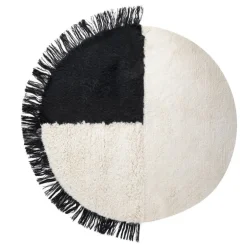 Woven Works Arc rug, black and white